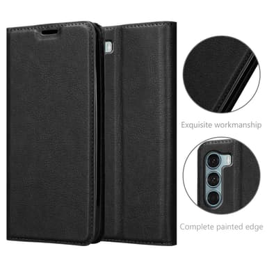 Motorola MOTO G200 5G lommebokdeksel case (svart)