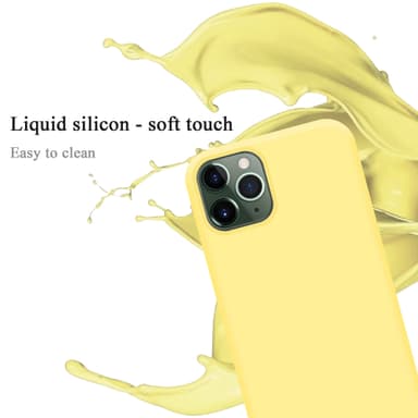 iPhone 11 PRO MAX silikondeksel case (gul)