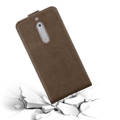 Nokia 5 2017 deksel flip cover (brun)