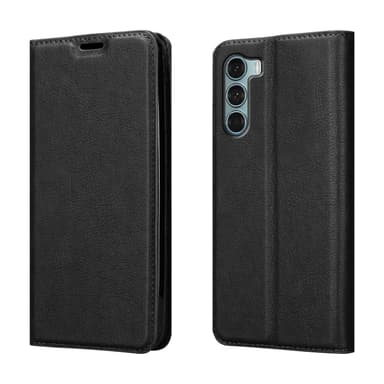 Motorola MOTO G200 5G lommebokdeksel case (svart)