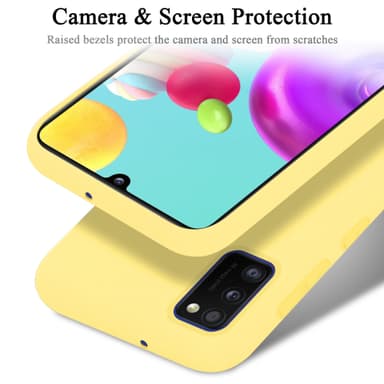 Samsung Galaxy A41 silikondeksel case (gul)
