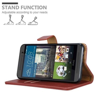 HTC ONE M9 lommebokdeksel etui (rød)