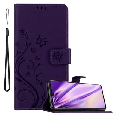 Samsung Galaxy A41 lommebokdeksel Blomster (lilla)