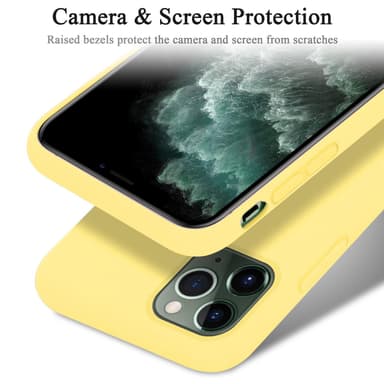 iPhone 11 PRO MAX silikondeksel case (gul)