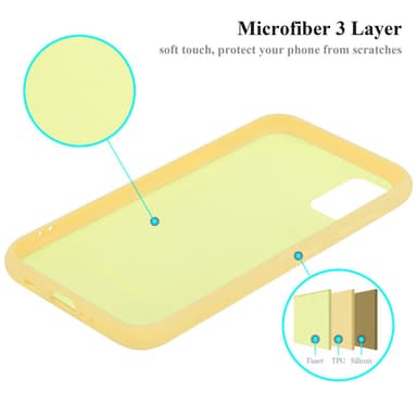 Samsung Galaxy A41 silikondeksel case (gul)