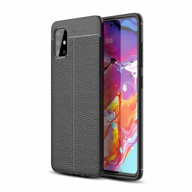 Samsung Galaxy A51 4G / M40s Deksel Kunstskinn (svart)