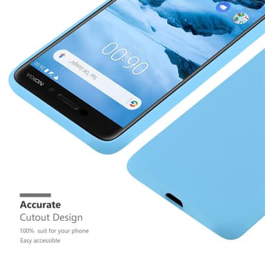 Deksel Nokia 6.1 Silikon cover (blå)
