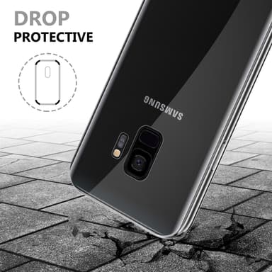 Samsung Galaxy S9 Deksel 360 Case Cover (gjennomsiktig)