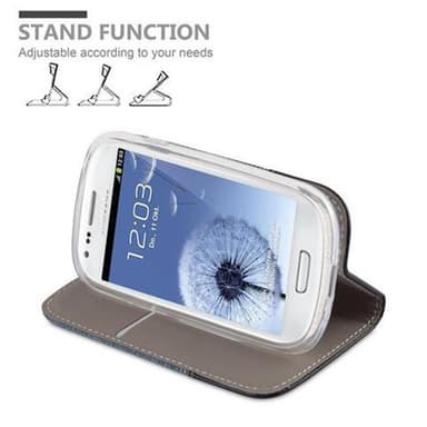 Samsung Galaxy S3 MINI lommebokdeksel etui (blå)