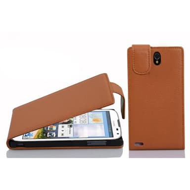 Huawei ASCEND G610 Deksel Cover Etui (brun)