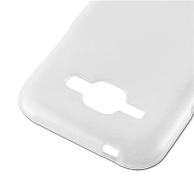 Samsung Galaxy J1 2015 silikondeksel cover (sølv)