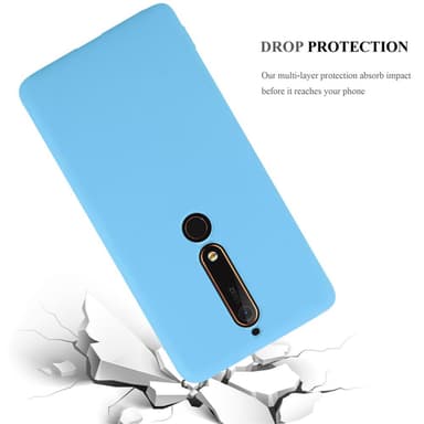 Deksel Nokia 6.1 Silikon cover (blå)