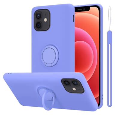 Deksel iPhone 12 MINI Ring Case (lilla)