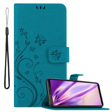 Sony Xperia 10 III lommebokdeksel Blomster (blå)