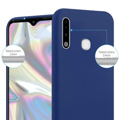 Deksel Samsung Galaxy A70e Silikon cover (blå)