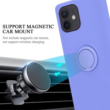 Deksel iPhone 12 MINI Ring Case (lilla)