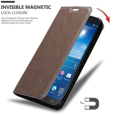 Samsung Galaxy MEGA 6.3 lommebokdeksel case (brun)