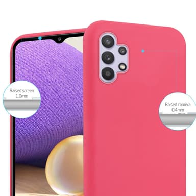 Deksel Samsung Galaxy A32 5G Silikon cover (rød)