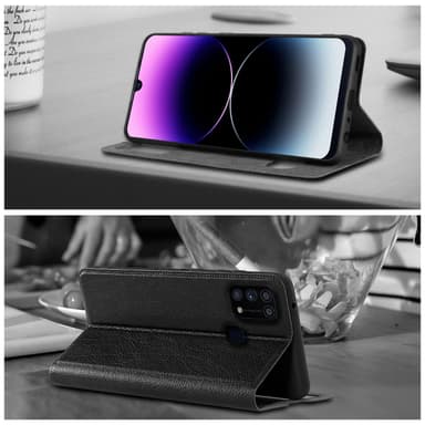 Samsung Galaxy M31 lommebokdeksel cover (svart)