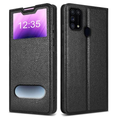 Samsung Galaxy M31 lommebokdeksel cover (svart)