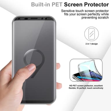 Samsung Galaxy S9 Deksel 360 Case Cover (gjennomsiktig)