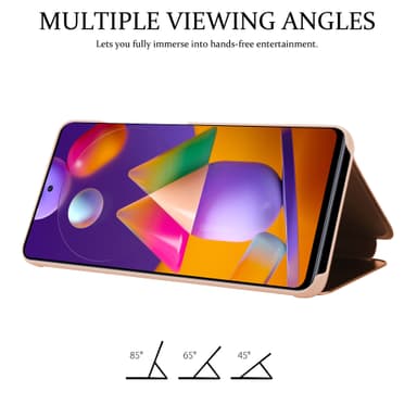 Samsung Galaxy M31s lommebokdeksel etui (rosa)