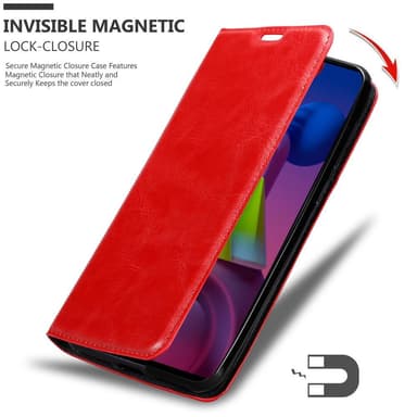 Samsung Galaxy M51 lommebokdeksel case (rød)