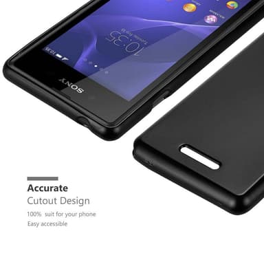 Deksel Sony Xperia E3 Case Cover (svart)