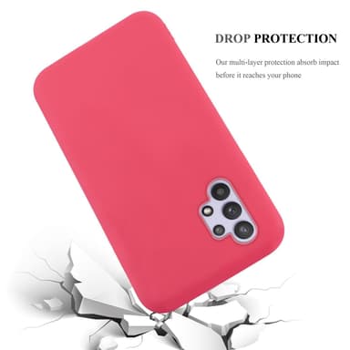 Deksel Samsung Galaxy A32 5G Silikon cover (rød)