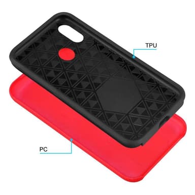 Huawei P20 LITE 2018 / NOVA 3E Deksel Case Cover (rød)
