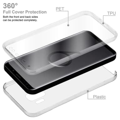 Samsung Galaxy S9 Deksel 360 Case Cover (gjennomsiktig)