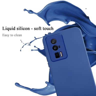 Xiaomi Poco F5 Pro silikondeksel case (blå)