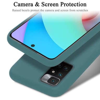 Xiaomi RedMi 10 silikondeksel case (grønn)