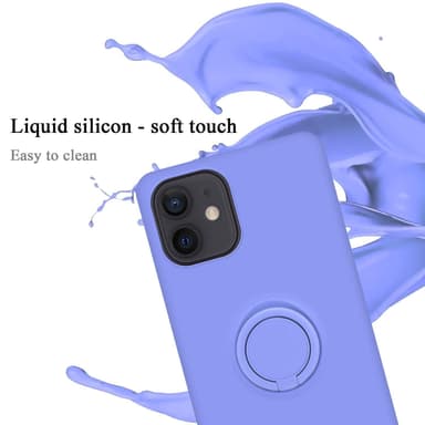 Deksel iPhone 12 MINI Ring Case (lilla)