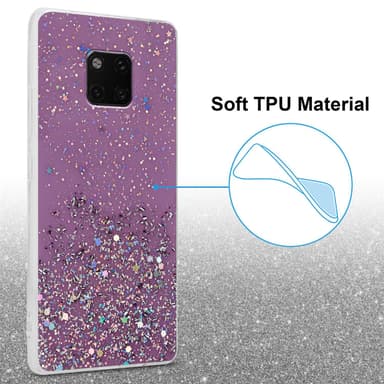 Huawei MATE 20 PRO Silikondeksel Glitter (lilla)