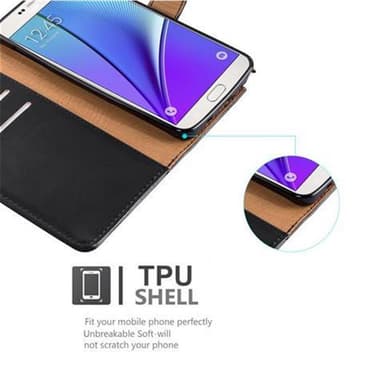 Samsung Galaxy NOTE 5 lommebokdeksel etui (svart)