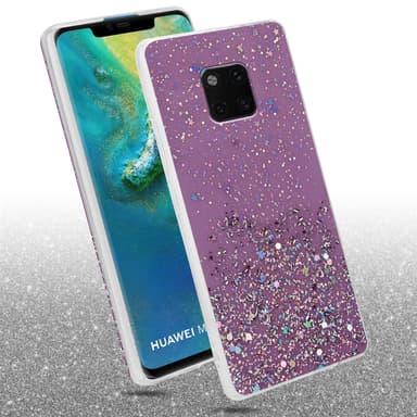 Huawei MATE 20 PRO Silikondeksel Glitter (lilla)