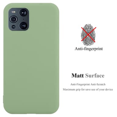 Deksel Oppo FIND X3 PRO Silikon cover (grønn)