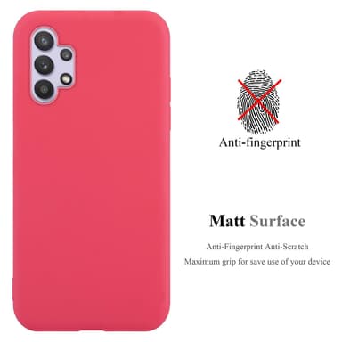 Deksel Samsung Galaxy A32 5G Silikon cover (rød)