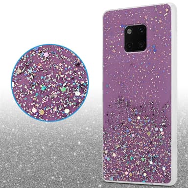 Huawei MATE 20 PRO Silikondeksel Glitter (lilla)