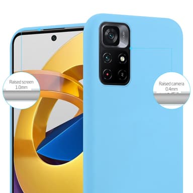 Deksel Xiaomi POCO M4 PRO 5G Silikon cover (blå)