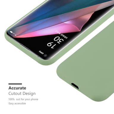 Deksel Oppo FIND X3 PRO Silikon cover (grønn)