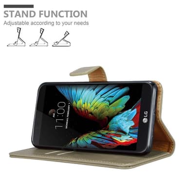 LG K10 2016 lommebokdeksel etui (brun)