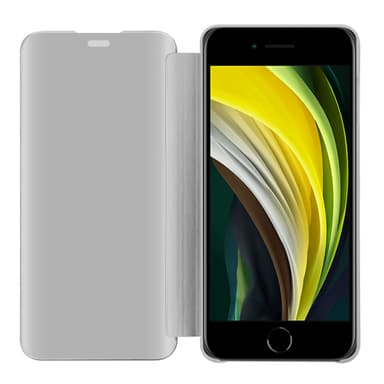 iPhone 7 / 7S / 8 / SE 2020 lommebokdeksel etui (sølv)