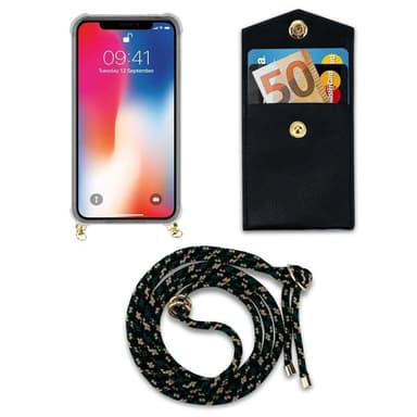 iPhone XS MAX Deksel med Halskjede (brun)