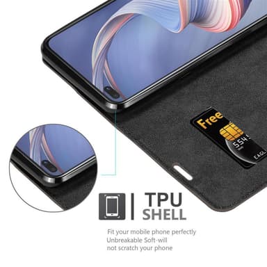 Oppo A92s lommebokdeksel case (brun)