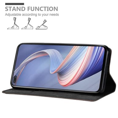 Oppo A92s lommebokdeksel case (brun)