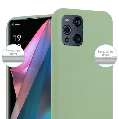 Deksel Oppo FIND X3 PRO Silikon cover (grønn)