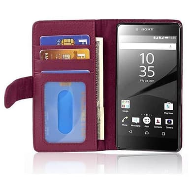 Sony Xperia Z5 lommebokdeksel case (lilla)