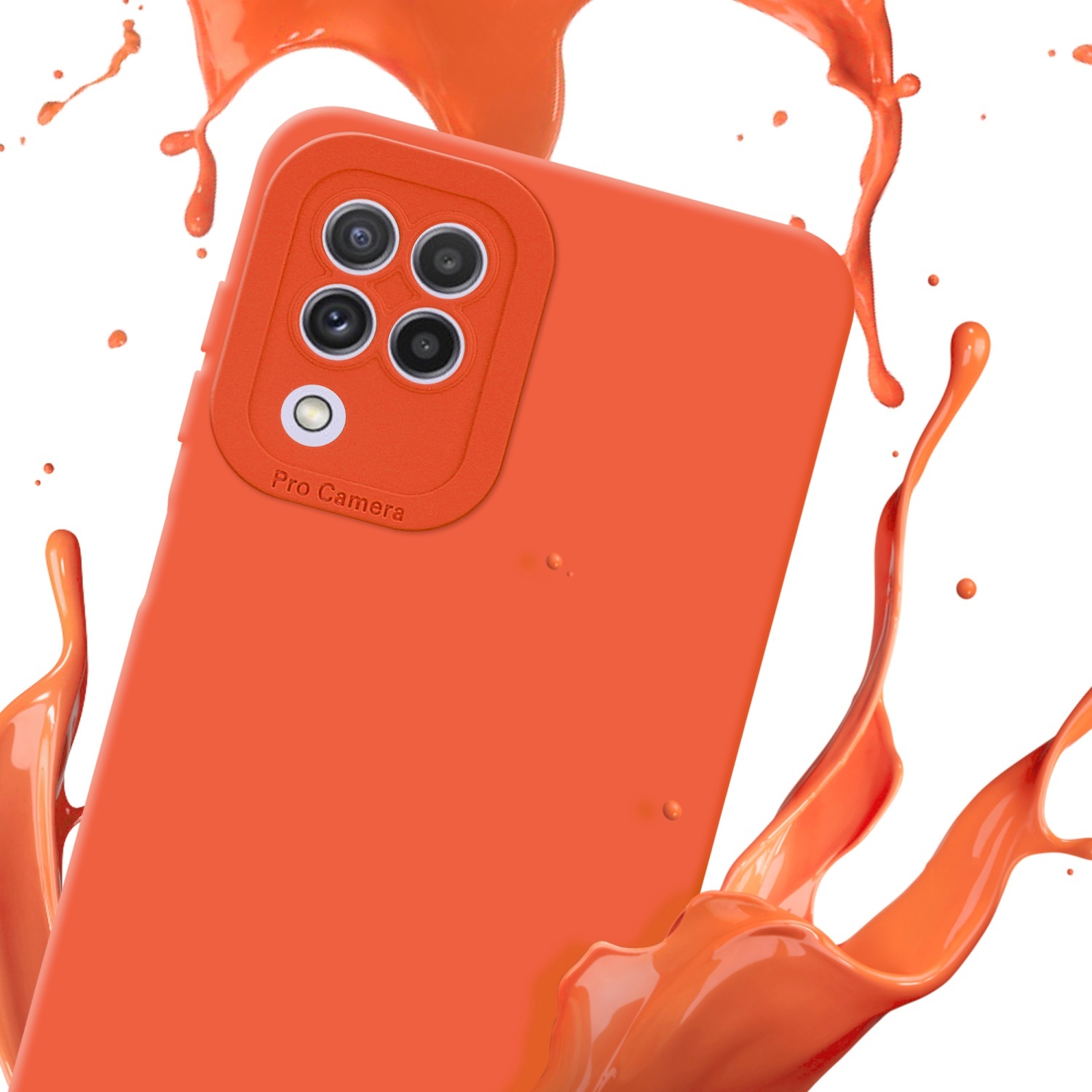 Samsung Galaxy A22 4G Deksel case (oransje)